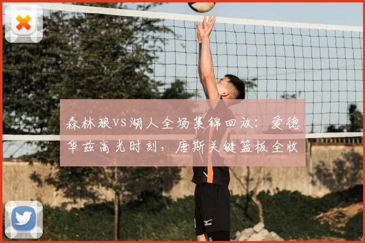 森林狼vs湖人全场集锦回放：爱德华兹高光时刻，唐斯关键篮板全收录